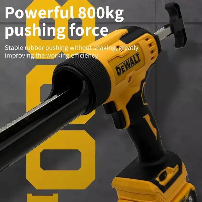 Pistolet à mastic sans fil Dewalt, pistolet à silicone électrique, 6 vitesses, pistolet à colle pour