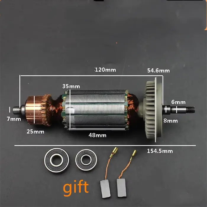 Rotor de meuleuse d'angle convient aux accessoires d'outils électriques de moteur de meuleuse de GWS