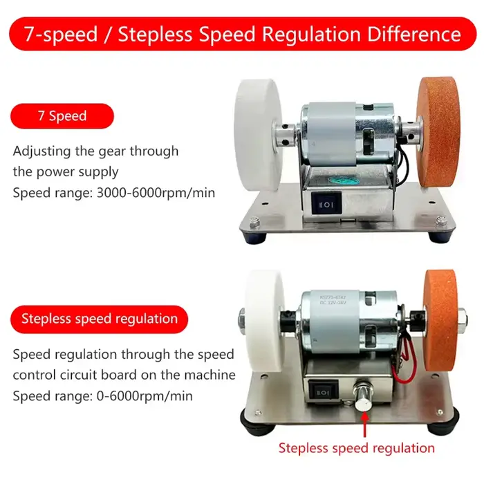 100W Double meuleuse Machine artefact Table