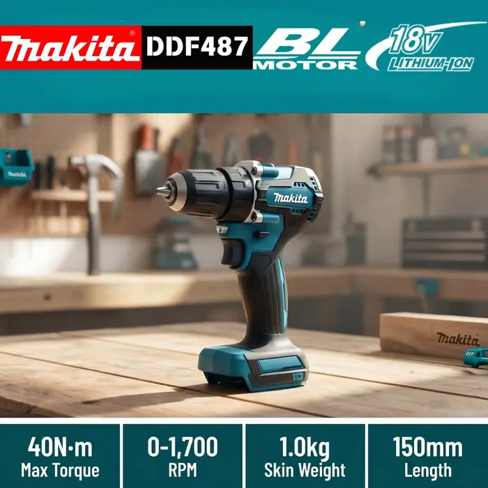 Makita Original DDF487 Perceuse-visseuse sans fil 18V