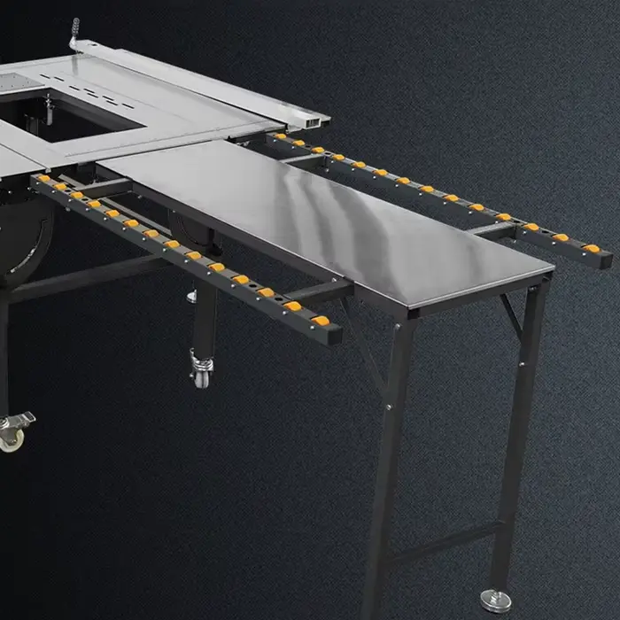 Scie à table multifonctionnelle WJS600B pour le travail du bois avec rail de guidage