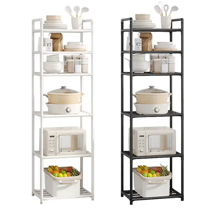 Étagère de rangement en métal à 6 niveaux