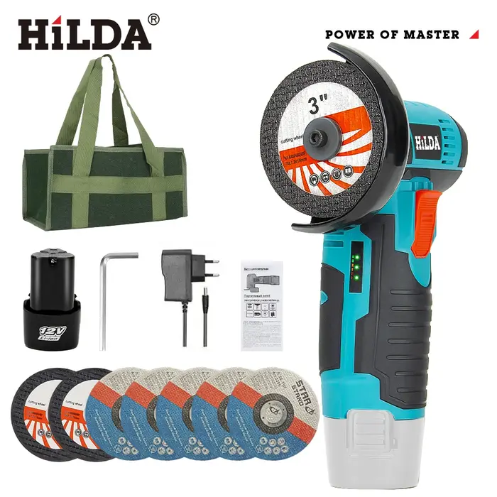 HILDA 125mm meuleuse d'angle sans brosse et brossée rectifieuse sans fil coupe 12V