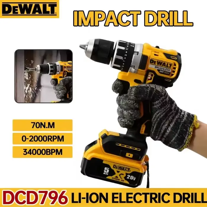 DEWALT perceuse sans fil DCD796 20V outil électrique