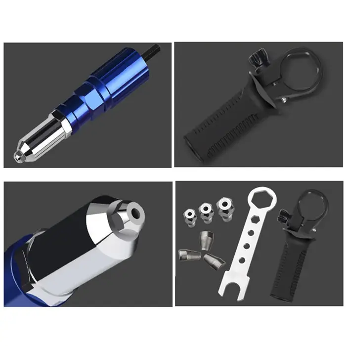 Pistolet à rivets électrique 2.4mm-4.8mm, adaptateur de perceuse à écrou à rivets, outil de rivetage