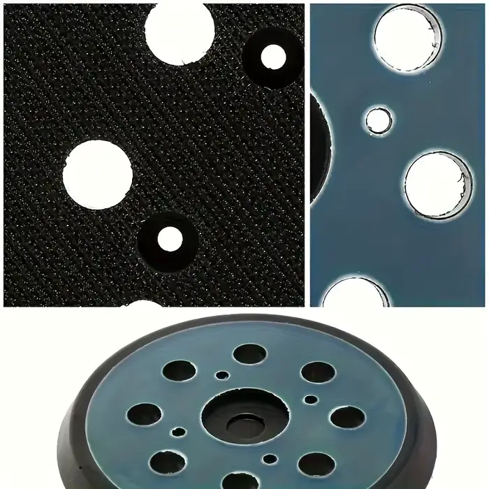 Disque de ponçage orbital de remplacement de 125 mm (5 pouces) à 8 trous avec fixation auto-agrippante