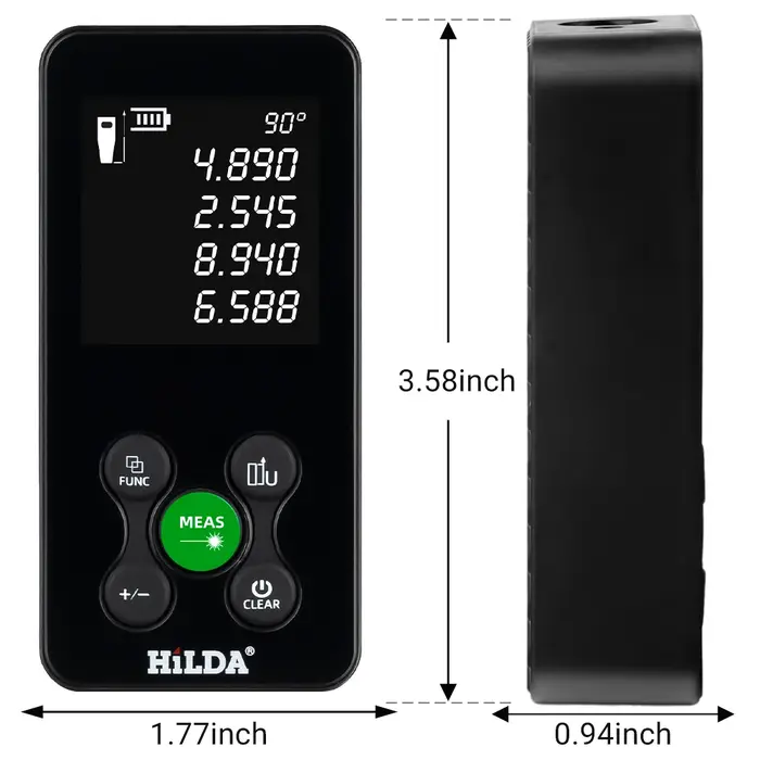 HILDA 50/100/120M télémètre Laser lumière rouge/verte Distance Laser bande numérique mesure Laser d'