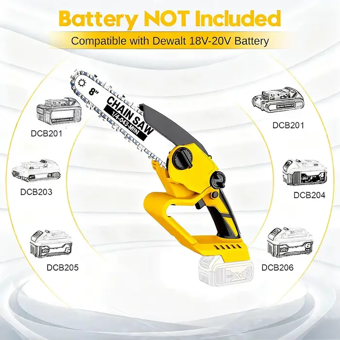 Scie à chaîne sans fil pour batterie Dewalt 20V (sans batterie)