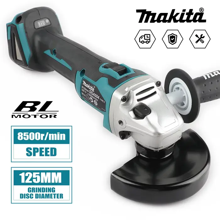 Meuleuse d'angle électrique sans balais Makita DGA504 18V au lithium 2026