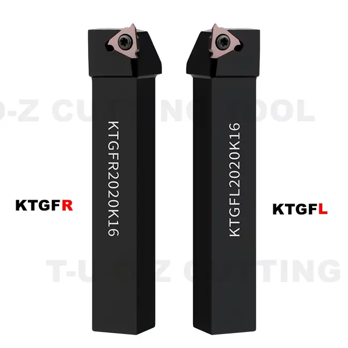 TUOZ CNC outil de tour tourelle de montage verticale CTGFR/KTGFR/KTGFSR/CTGFSR pince à ressort porte-outil à rainure peu profonde