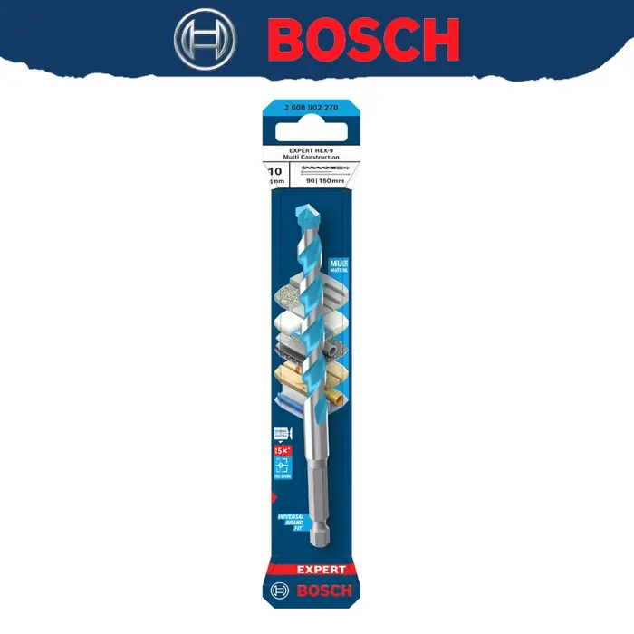 BOSCH EXPERT HEX-9 foret multi-construction pour carrelage souple en béton