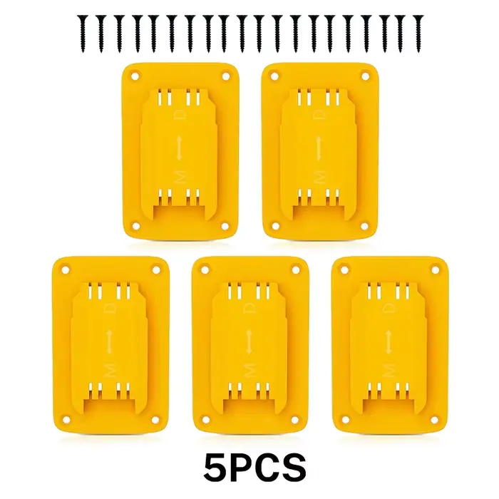 5 pièces porte-outil Dock support de rangement mural pour Dewalt 14.4V/18V/20V pour Milwaukee 18V di