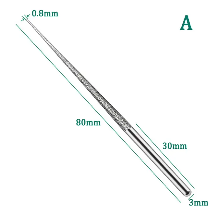 Foret d'alésage en diamant de 3mm