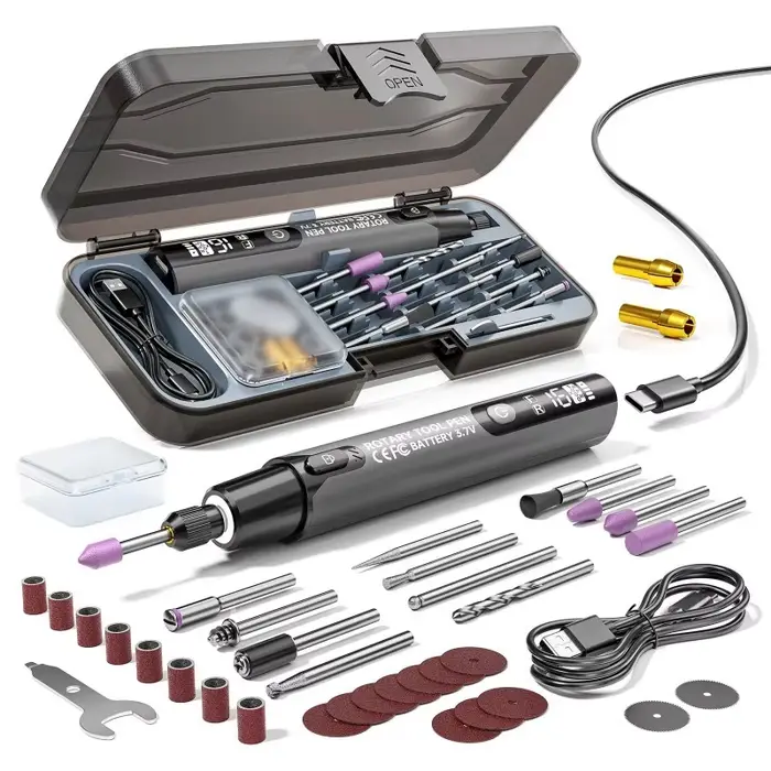 Mini-meuleuse électrique sans fil 4,2 V 6000-16000 tr/min pour bijoux, outils métalliques, micro-out