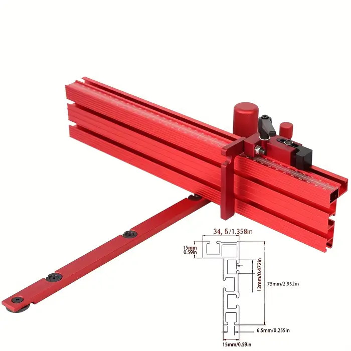 Barre d'onglet de jauge d'onglet de scie de Table pour 3/4x3/8 pouces