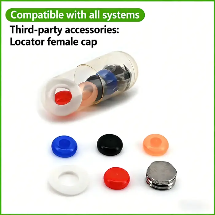 Kit de capuchons et de tournevis OSSTEM LOCATOR avec analoge de laboratoire