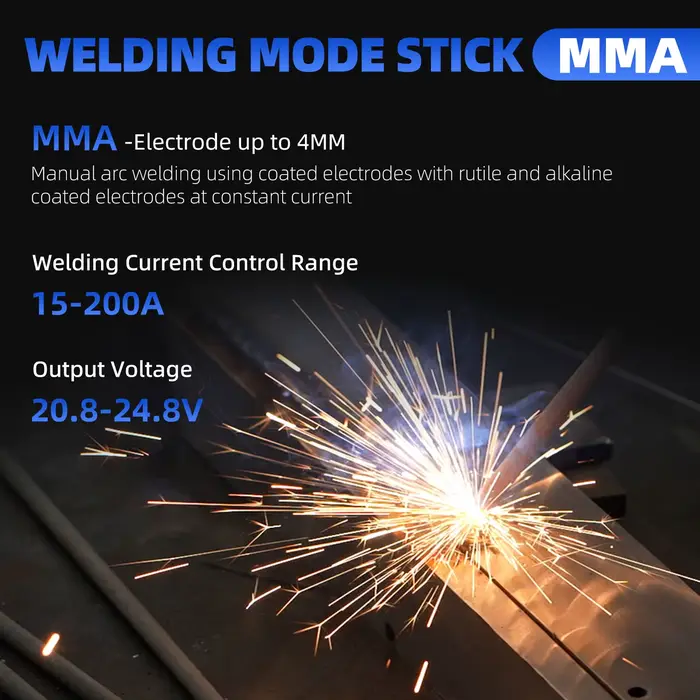 Viladepot 3 en 1 sans gaz soudeuse MIG MIG/MMA/ascenseur TIG MIG200 Machine à souder semi-automatique avec fil fourré