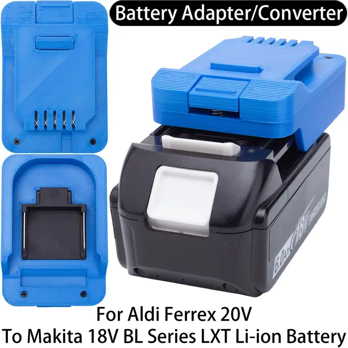 Adaptateur de batterie pour outil Aldi Ferrex 20V Li-ion vers Makita 18V LXT, convertisseur de batte