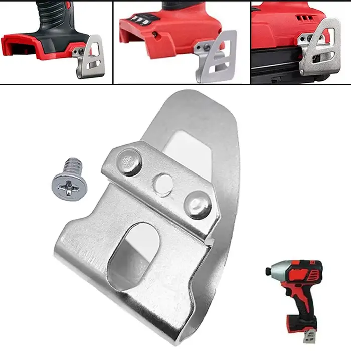 Porte-embouts avec crochet de ceinture et vis pour outils électriques sans fil 18V Makita/Dewalt/Milwaukee – Accessoires pour perceuses et visseuses à chocs