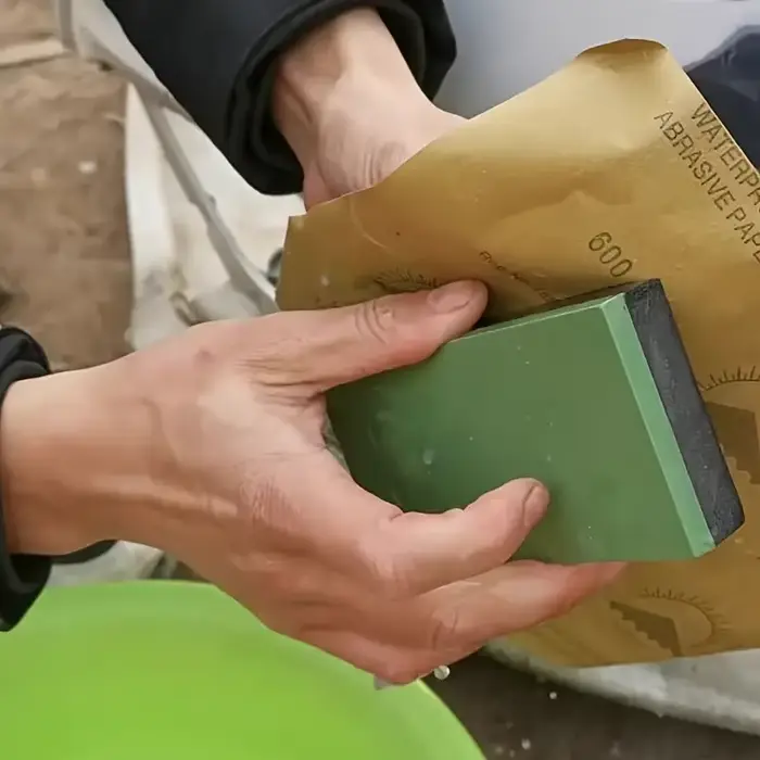 Ponceuse manuelle polyvalente avec support pour papier abrasif - idéale pour le travail du bois