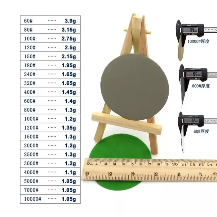Disque de ponçage humide et sec 3 "75mm P60-P10000 pour les détails de voiture