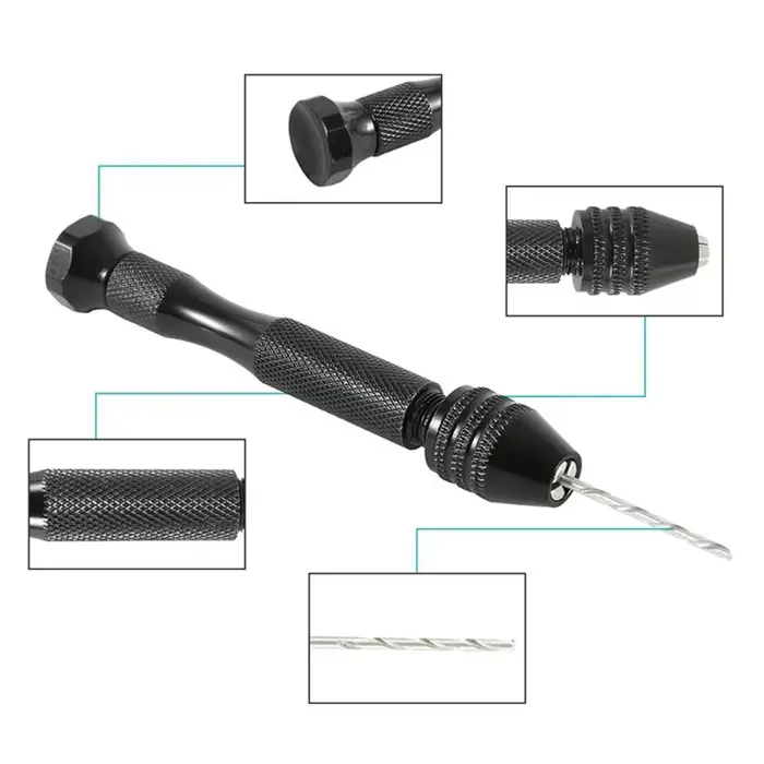 Mini Micro perceuse à main en aluminium avec mandrin sans clé