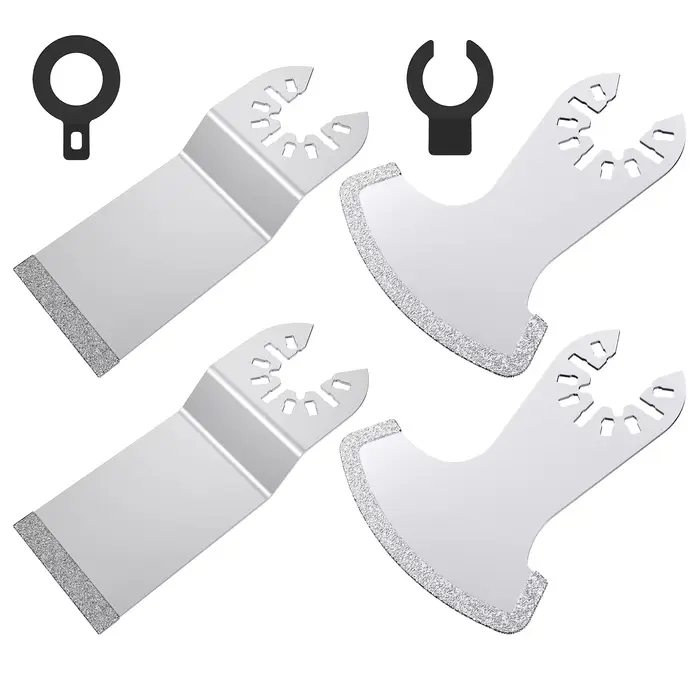3-12 pièces diamant Segment balançoire multi-outil lame oscillante mortier outil de coupe précis multifonctionnel coulis dissolvant lames Kit