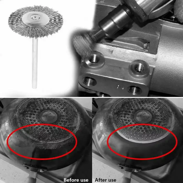 Brosse métallique en acier Dremel
