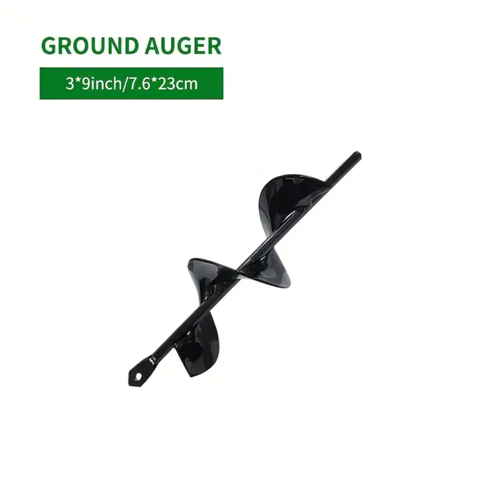 Foret hélicoïdal pour plantation, foret spiralé pour le jardinage, pour perceuse à entraînement hexagonal, pour puits de poteaux et creusement de jardinières