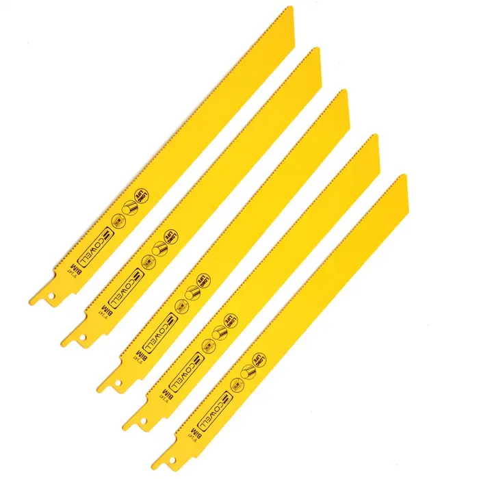 HSS bimétallique M42 Cobalt 8% haute Flexible 9 pouces 14TPI sabre lames de scie alternative clou en métal coupe de palette de bois