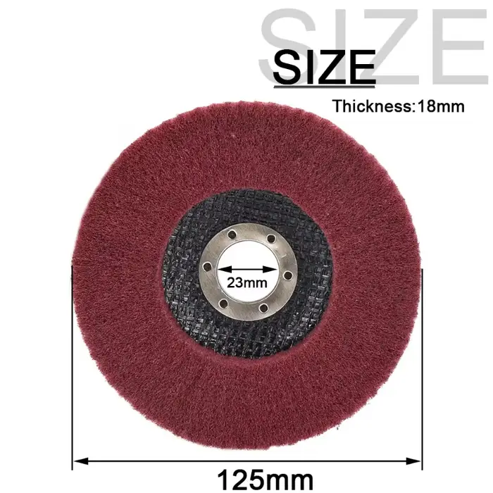 Disque de roue de polissage à lamelles Non tissées pour meuleuse d'angle