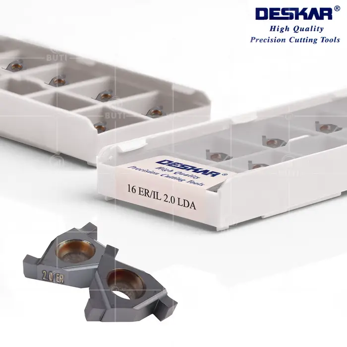 DESKAR 100% Original 16ER IL0.7 16IR EL1.0 16ERIL1.1 16IREL1.2 LDA Lame à rainurer interne et externe pour tour