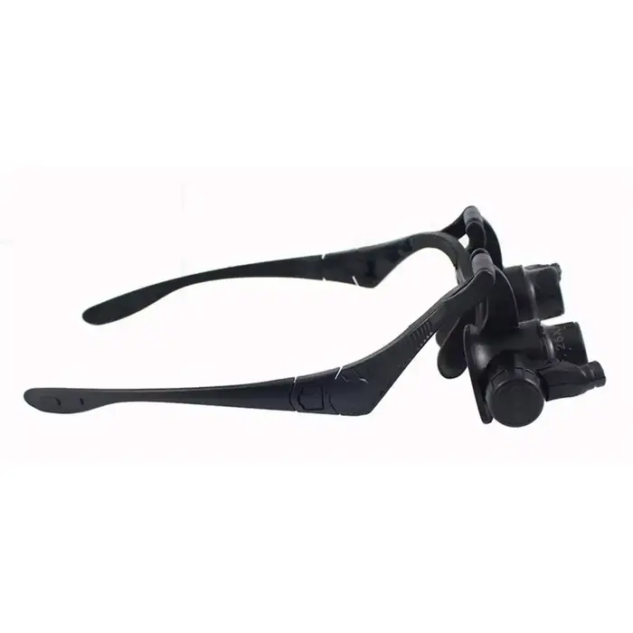 Nouveau bandeau lumière LED lunettes Loupe 10X 15X 20X 25X Double lentille de Loupe pour horloger bi