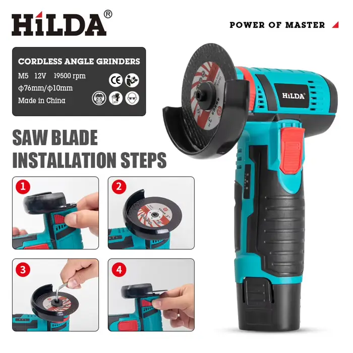 HILDA – petite meuleuse d'angle 12V