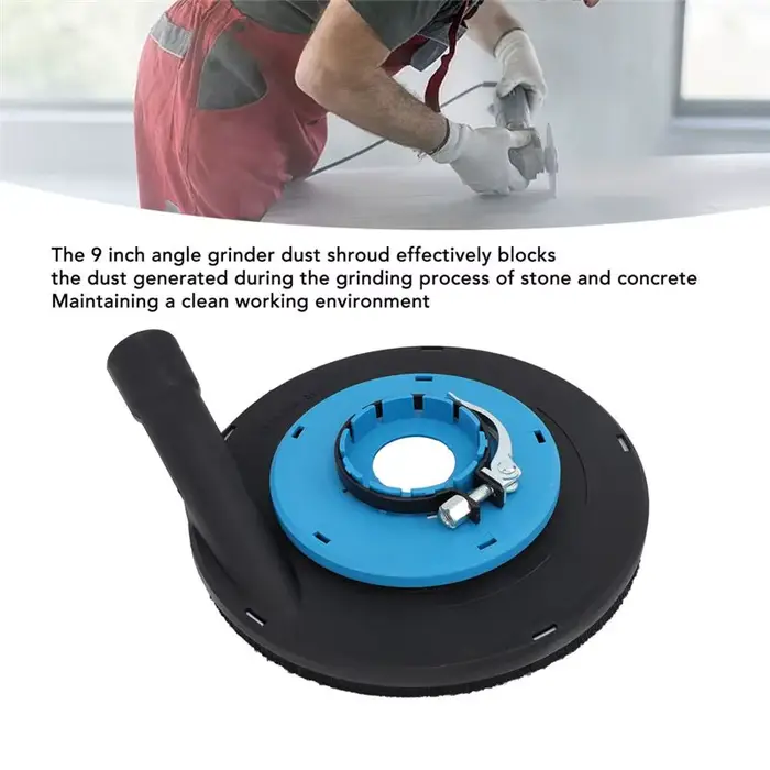 ABKJ-9 Housse anti-poussière pour meuleuse d'angle de 9 pouces, compatible avec les meuleuses d'angl