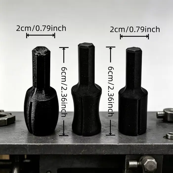 3 têtes de meule circulaires