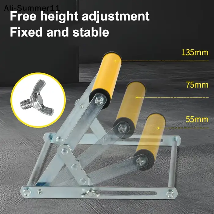 【A0】1 pièce Support à roulettes réglable en hauteur pour scie à table