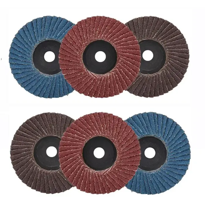 6 disques à lamelles en zircone de 75 mm (3 pouces) pour meuleuse d'angle