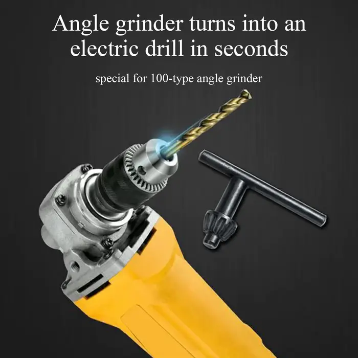 Adaptateur de mandrin pour meuleuse d'angle et perceuse électrique avec queue à changement rapide