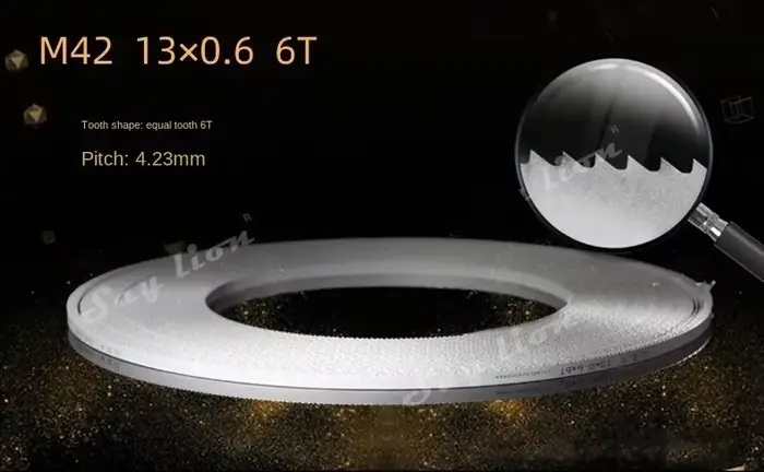 Lames de scie à ruban. Lame de scie à ruban 1300 1425 1400 1332 1140 2240 1490 1620 X 13 mm avec 6, 