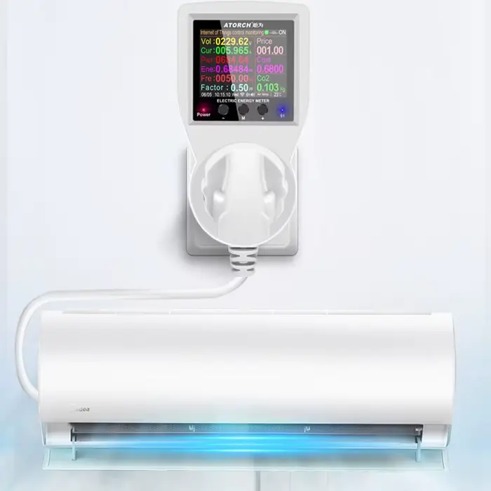 AC85-265V 16A Tuya WIFI prise intelligente wattmètre numérique consommation d'électricité puissance 
