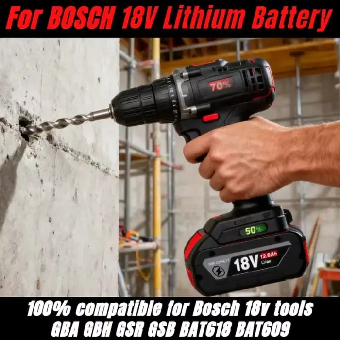 Vente Flash! Batterie Li-ion Bosch 18V 12.0Ah - Qualité allemande