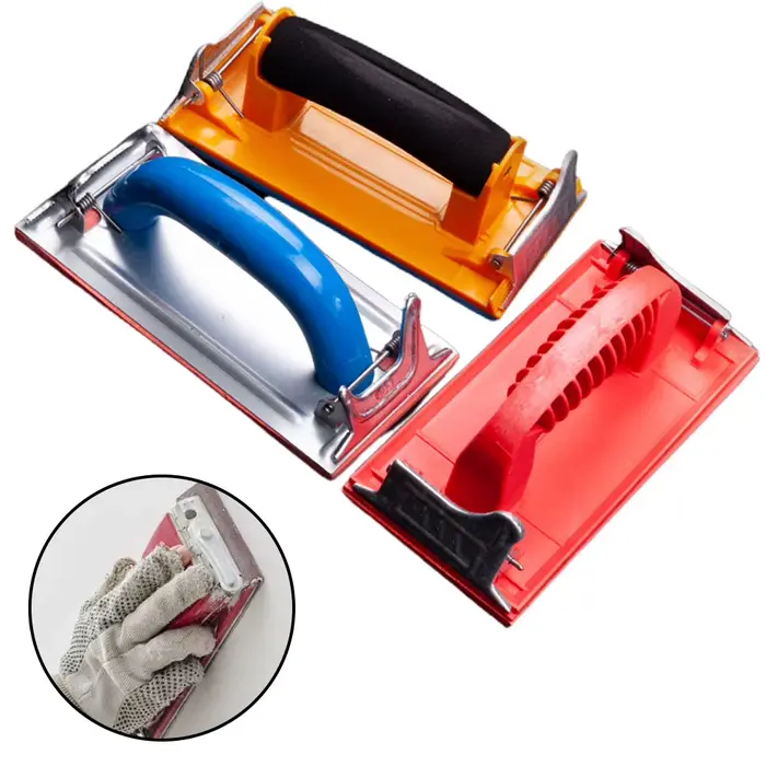 Support de papier de verre, outil de polissage, ponceuse à main, outil abrasif pour le travail du bo