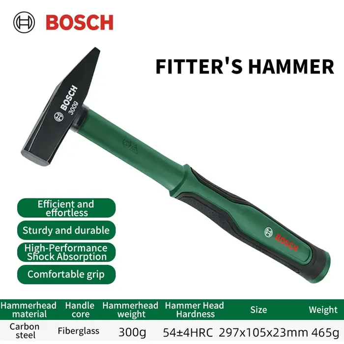 Marteau industriel BOSCH de 12 pouces, acier à haute teneur en carbone, poignée antidérapante absorb