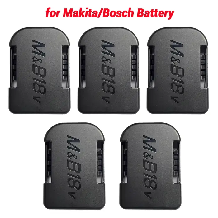 Support de rangement pour outils, 5 paquets, pour Makita/Bosch/Dewalt/Milwaukee, batterie Li-ion 18V