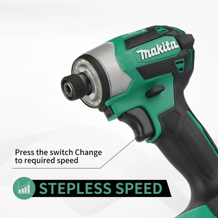 Makita DTD173 Visseuse à chocs sans balais | 180 Nm de couple maximal avec mode T pour le travail du bois, des boulons et des métaux