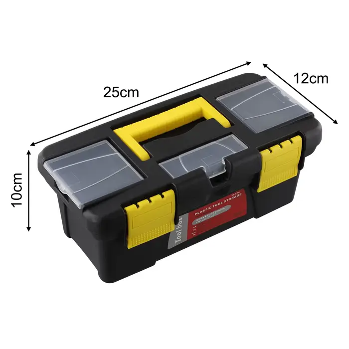 Boîte à outils de quincaillerie de 10 pouces, vis professionnelles multifonctions, boîte d'organisat