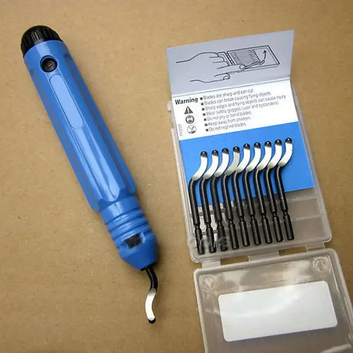 Kit d'outils d'ébavurage de réparation de métal de bavure de poignée NB1100 mèche de routeur bricolage coupe-bord pour le bois plastique pièces de dissolvant d'acier inoxydable