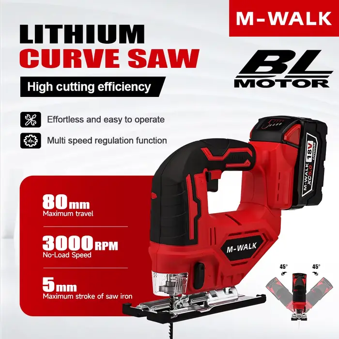 Scie sauteuse électrique sans fil M-WALK 3000 tr/min 750W