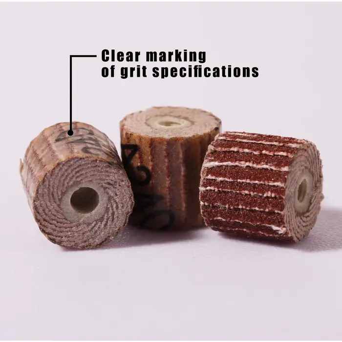 20 pièces roues de ponçage à lamelles abrasifs meuleuse ponceuse à clapet pour perceuse outil rotatif 10mm